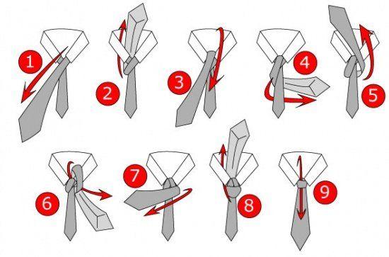 Half Windsor Knot Tie Instructions