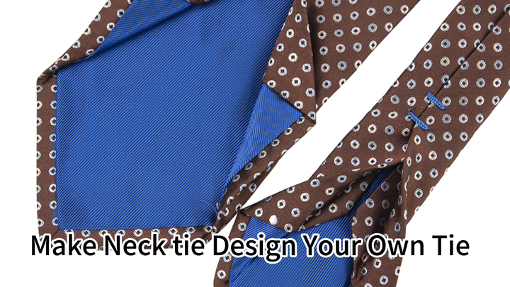 The Story of Blue-Patterned Tie Mens Brand