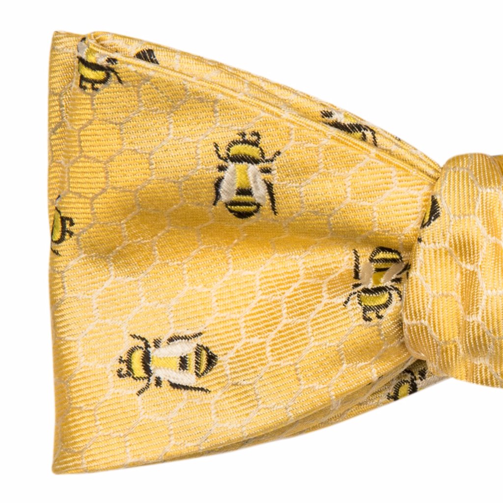 The story of the tie brand with the honeybee pattern