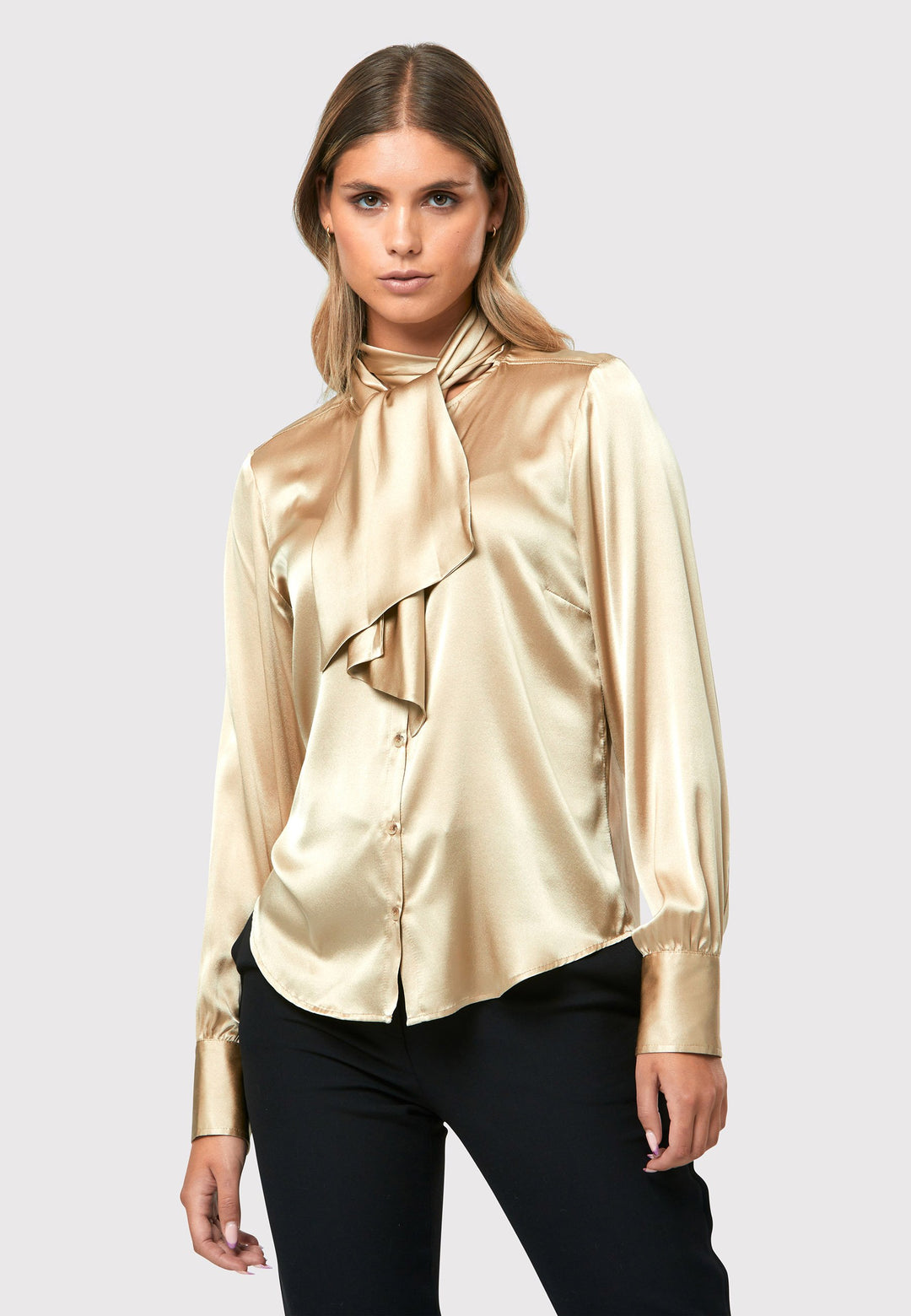 Title: Retro-inspired Tie Neck blouses: The Timeless Style for the Modern Woman