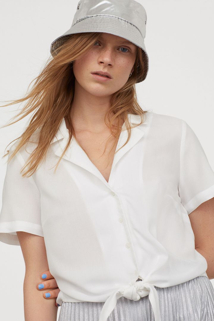 White shirt and tie brand womens style