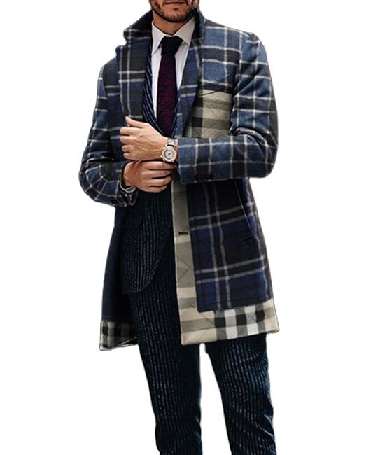 Title: Embrace the Trendy and Stylish Look with Our New Mens Winter Coat, Large Lapels, and Tie