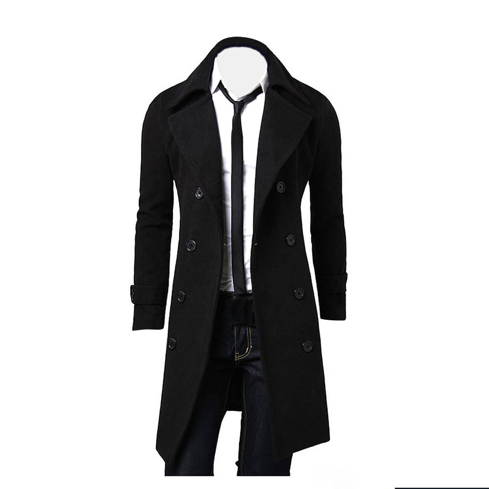 Title: Embrace the Trendy and Stylish Look with Our New Mens Winter Coat, Large Lapels, and Tie