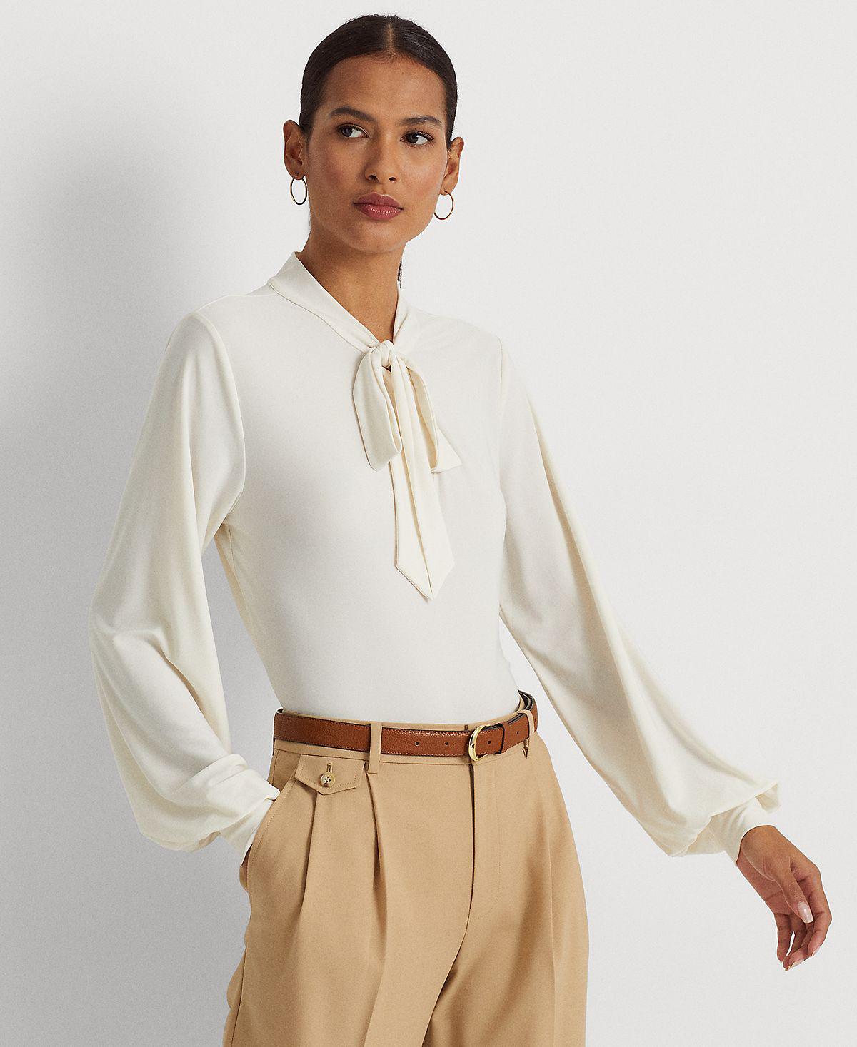 Title: Creating a Professional Look: Crafting a womens tie-neck blouse