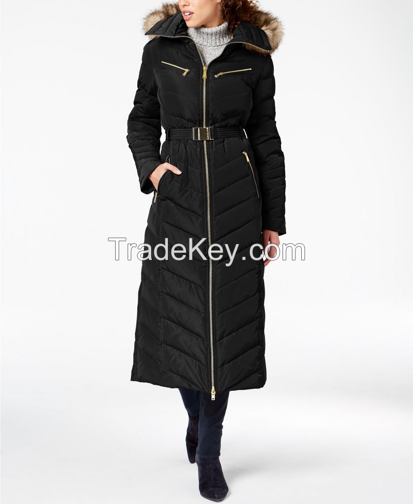 Title: The Stylish and Elegant Black Coat with Navy Tie for women