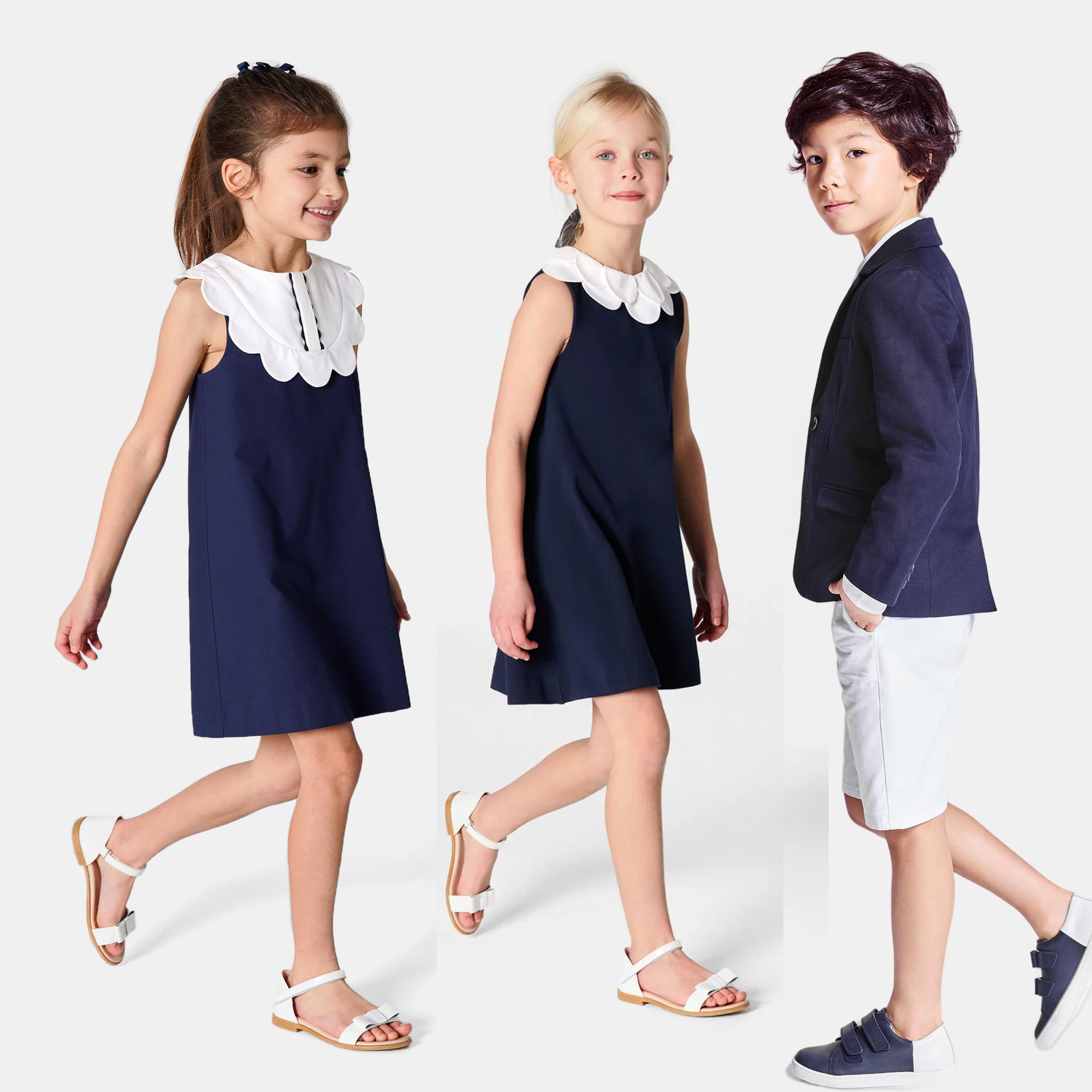 Title: Childrens Suit Necktie Girl Version Images: A Fashionable Take on Junior Wardrobe Essentials