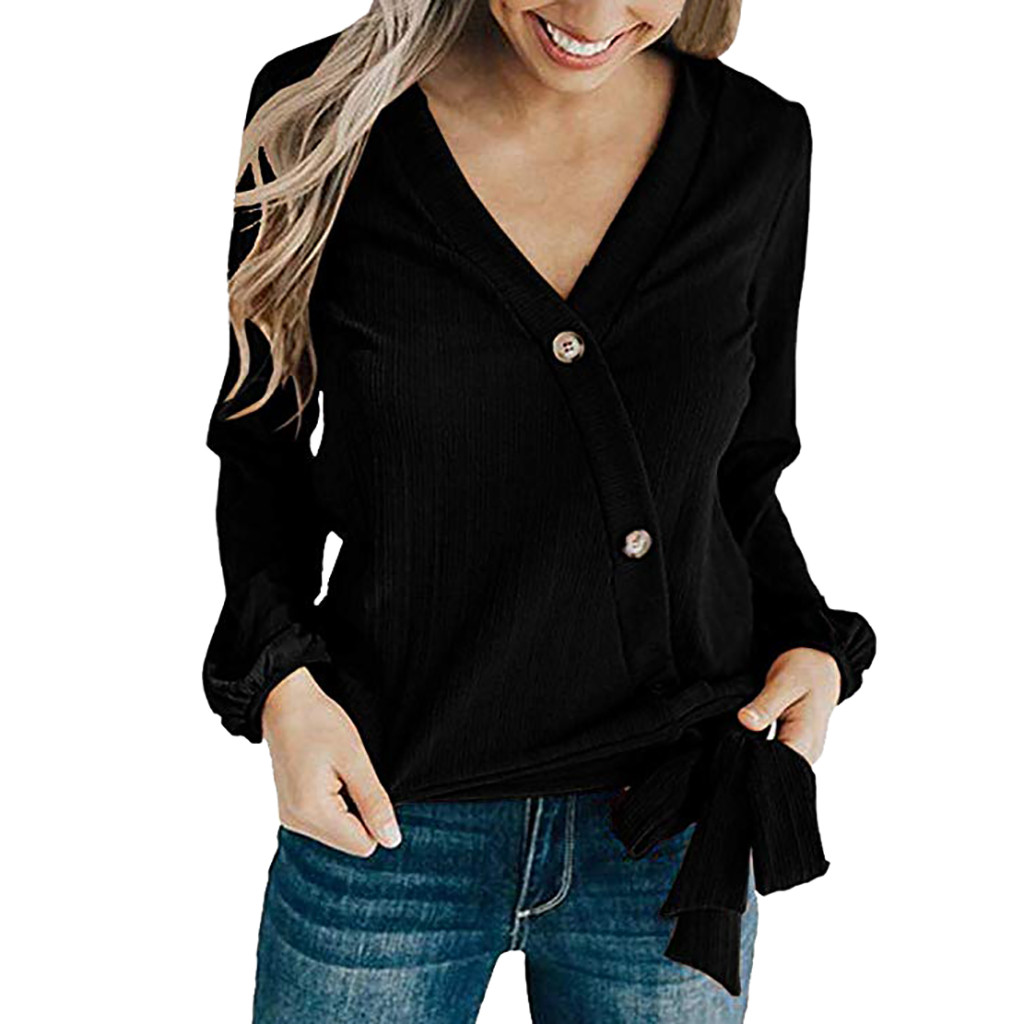 Black and White Fashionable Tie for Women Long Sleeve