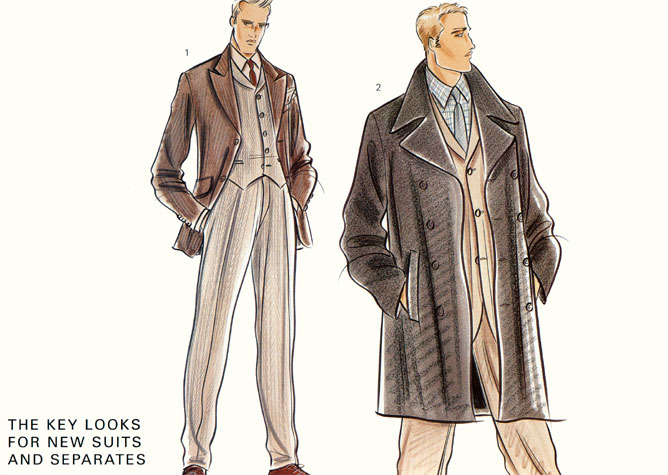 The Sketch of a Suit and Tie