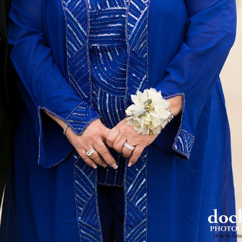 The charm of a blue wedding tie