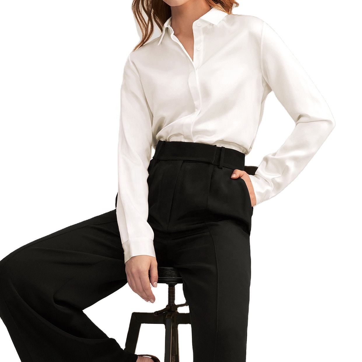 Title: Unleash Your Style: The Perfect Blend of Fashion and Functionality with Brand Womens Satin Belted Shirt