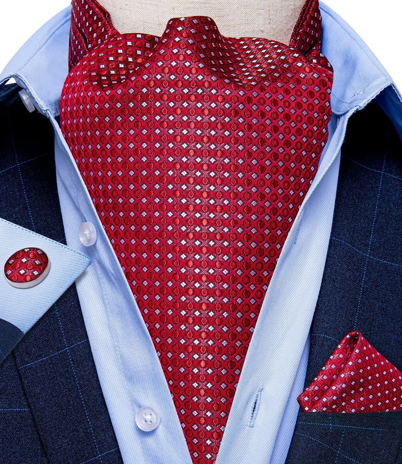 Mens Red and Blue Tie Styles