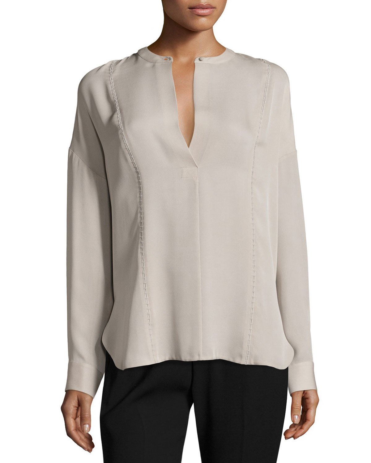 Title: Embracing Elegance and Grace: The Allure of White Tie Neckline Chiffon Blouse for Ladies