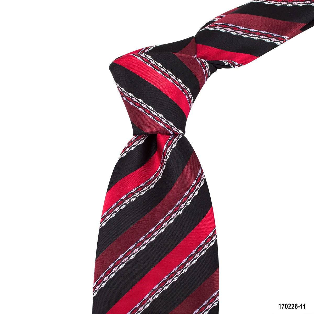 Title: Recommendation for Affordable Red Tie Brands with Striped Patterns