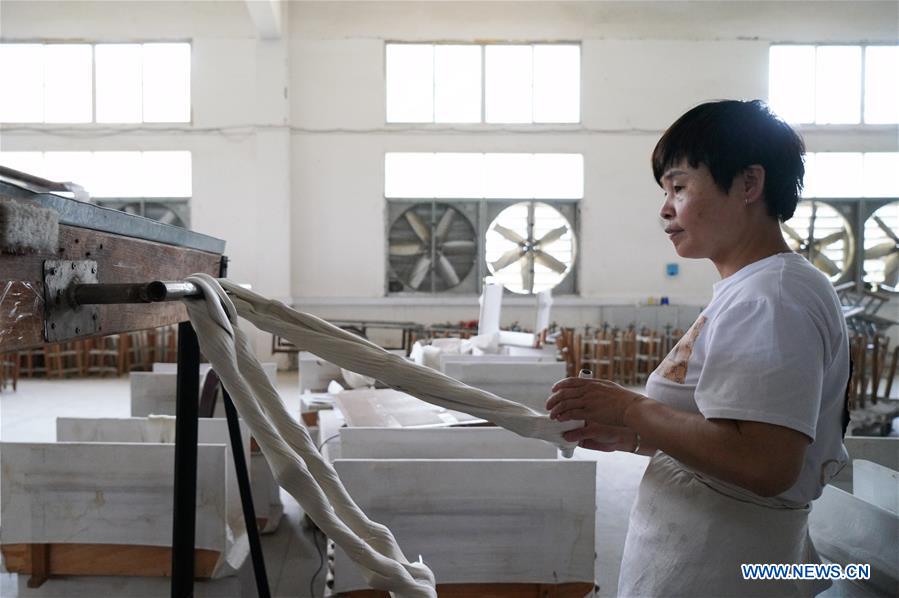 Title: Established in Huangze Town, Shengzhou City, the Masterpieces of Zhejiangs Silk-Woven Ribbon Workshop