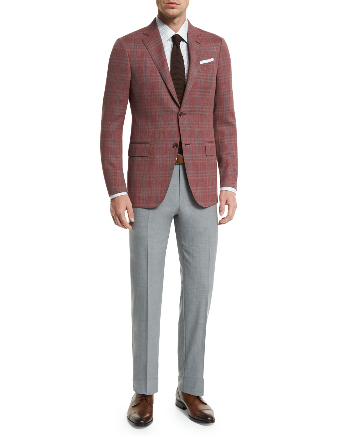 Title: Creating a Bold and Striking Look with a Gray Suit and Red Tie