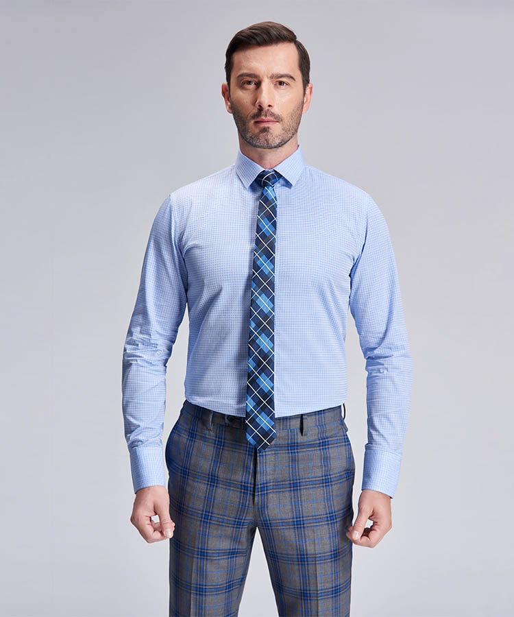 Title: The Timeless Style: Combining a Blue Suit and Tie with a Mens Shirt