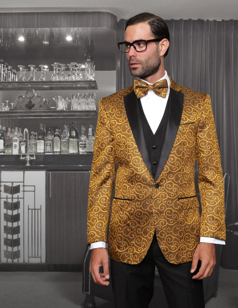 Title: The Art of Pairing a Light Gold Suit with a Tie: A Guide to Elevate Your Style