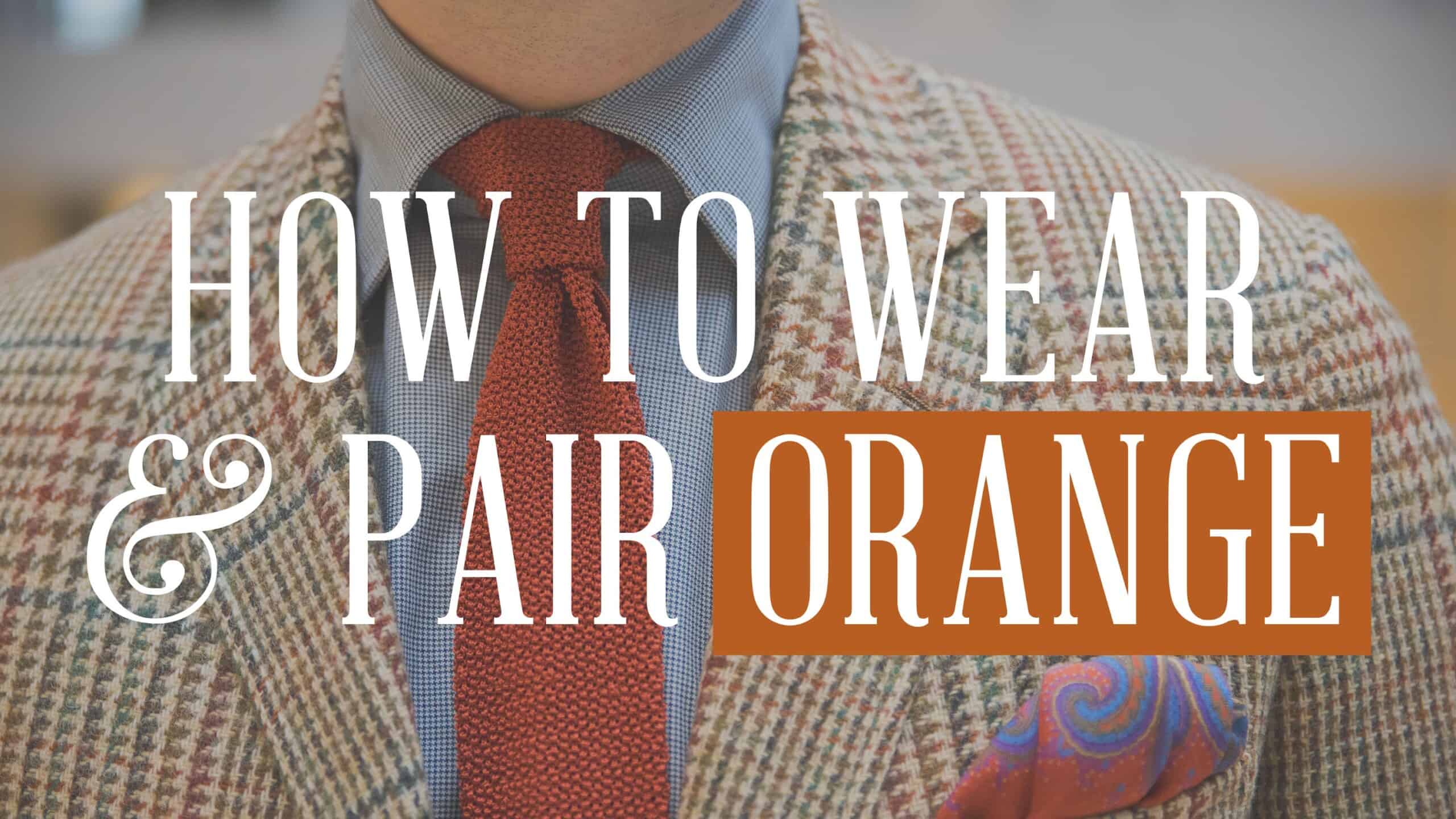 Title: The Alluring Gold Ribbon: An Ode to the Radiant Orange Tie