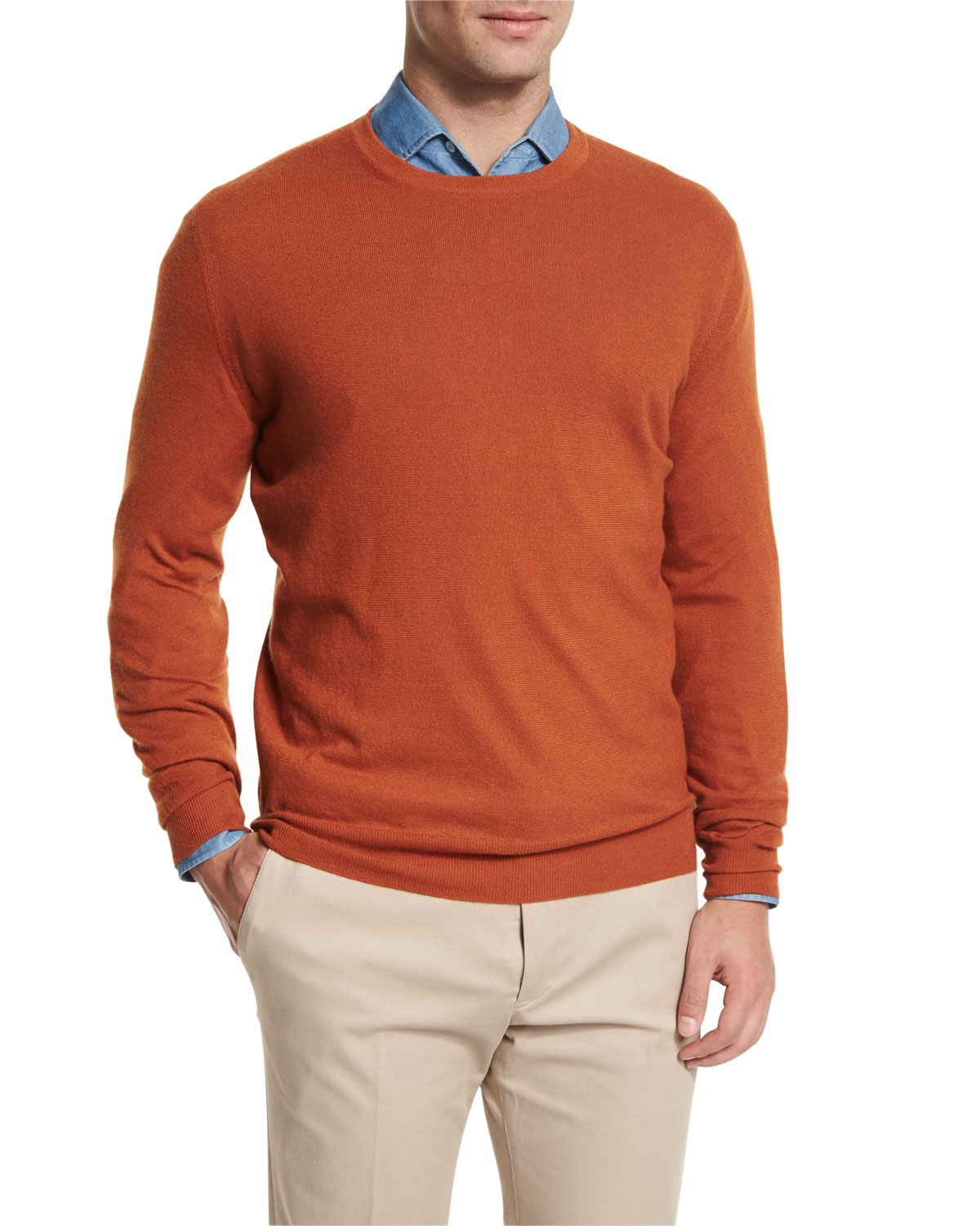 Title: The Orange-Red Tie, Zipper and Sweater of the Brand