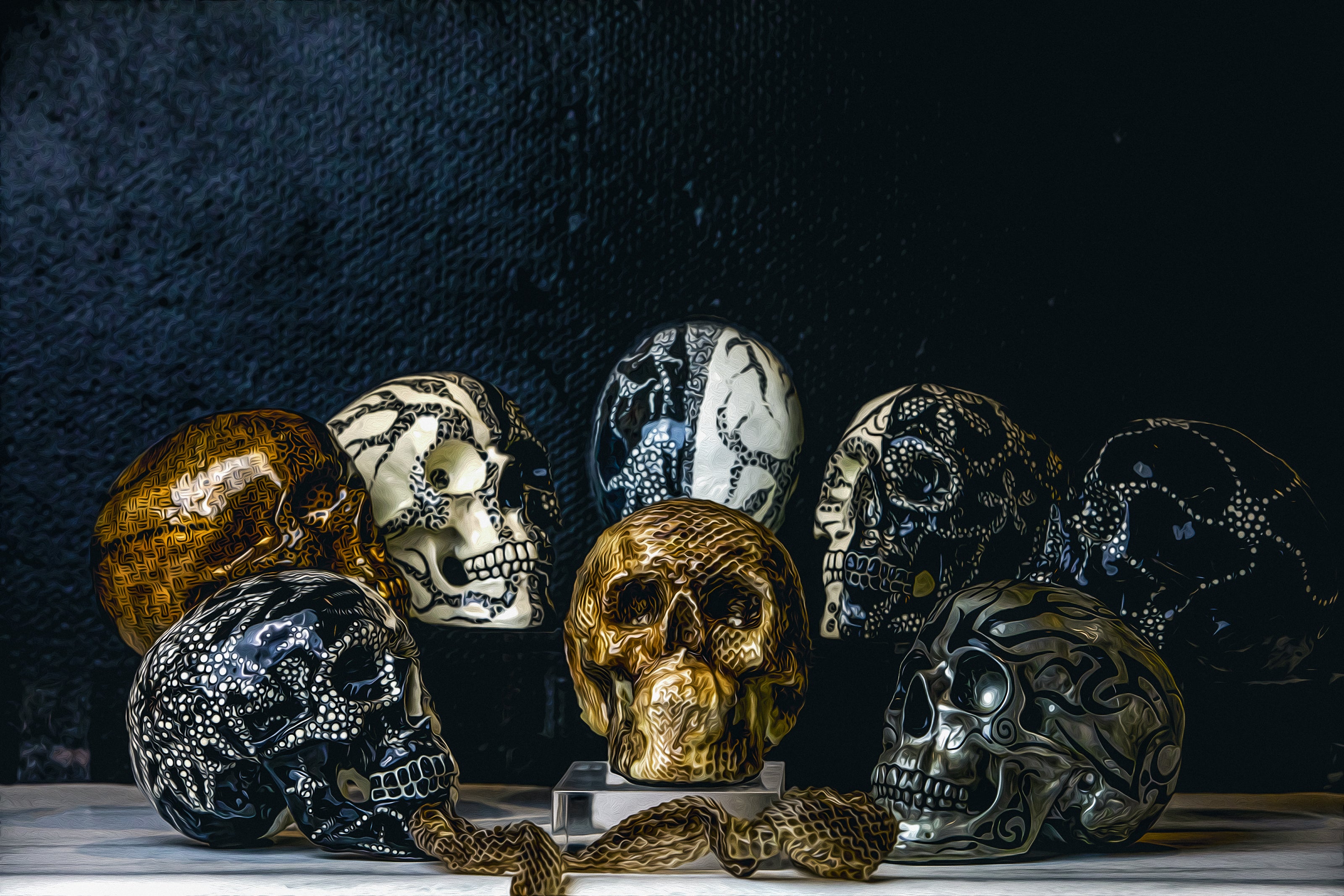 Title: Explore the Unique World of Japanese Skull Brand Ties: A Visual Gallery