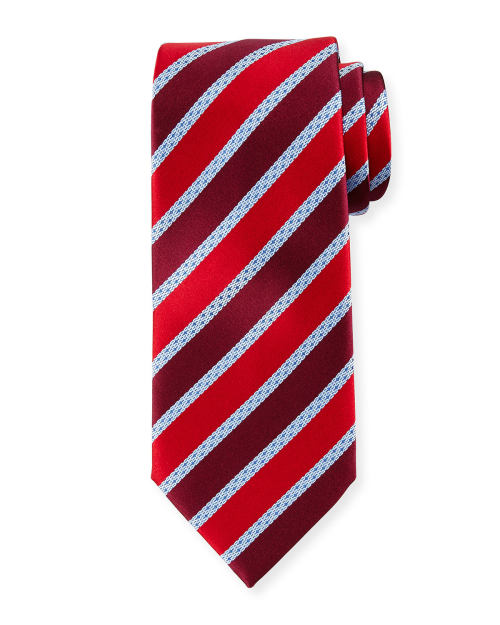 Red Striped Tie Styles for Men