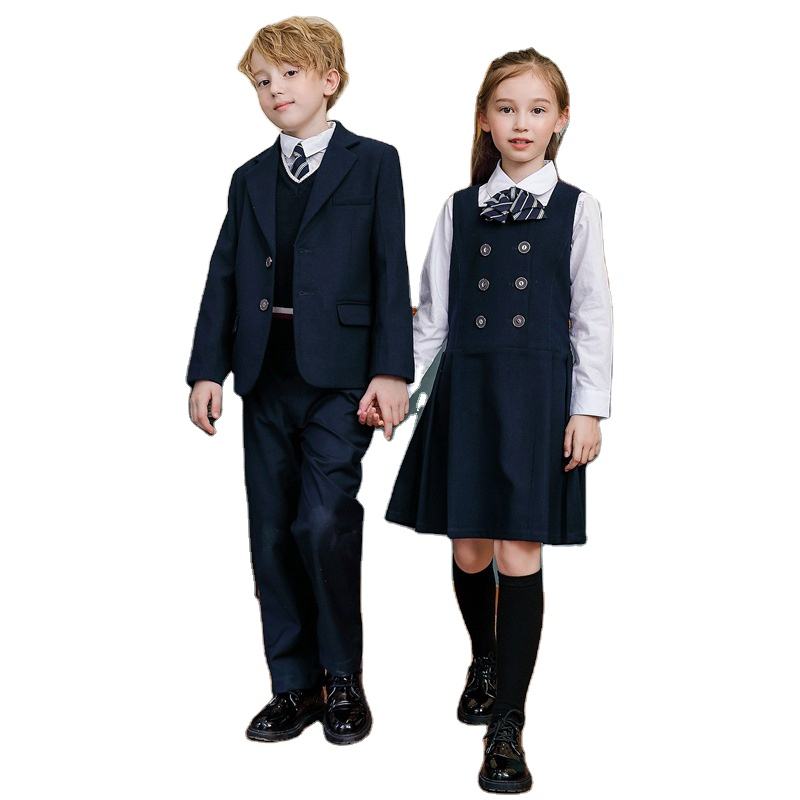 Custom Design of Childrens Tie-Wearing School Uniforms