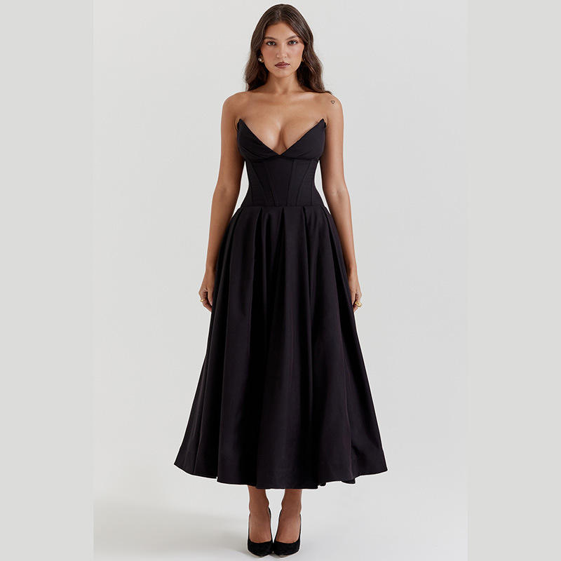 High Waist Dress with Bow Tie: A Fashionable and Elegant Look