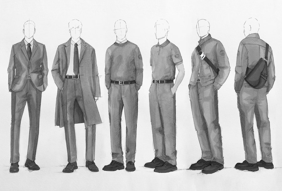 Title: Mastering the Art of Simplified Drawings: Creating a Tuxedo and Tie in Simple Pencil Sketches