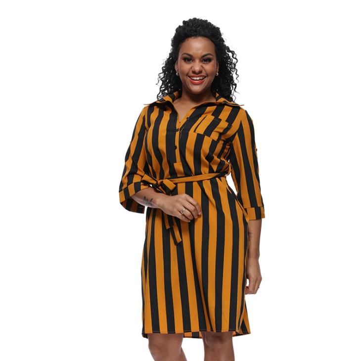 Striped Tie Style Pattern for Women