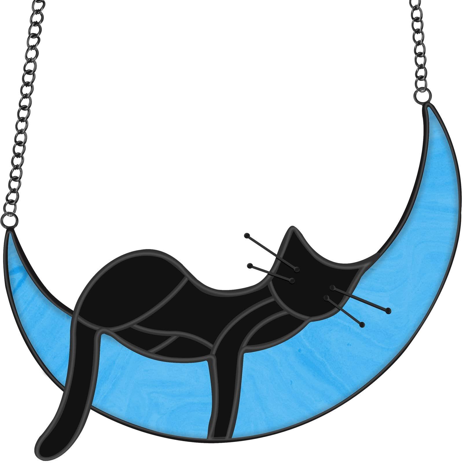 Cat and Moon Neckties: A Fashionable Blend of Elegance and Playfulness