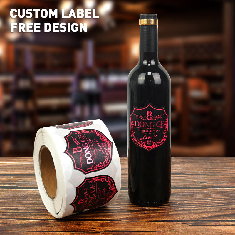 Custom-made ties with logo in wine red