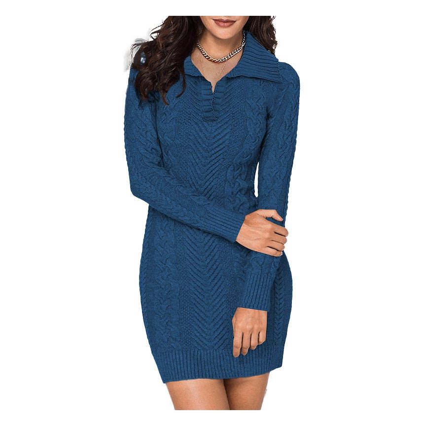 Title: Unleash Your Fashionable Side with the Stylish Navy Collar Womens Sweater