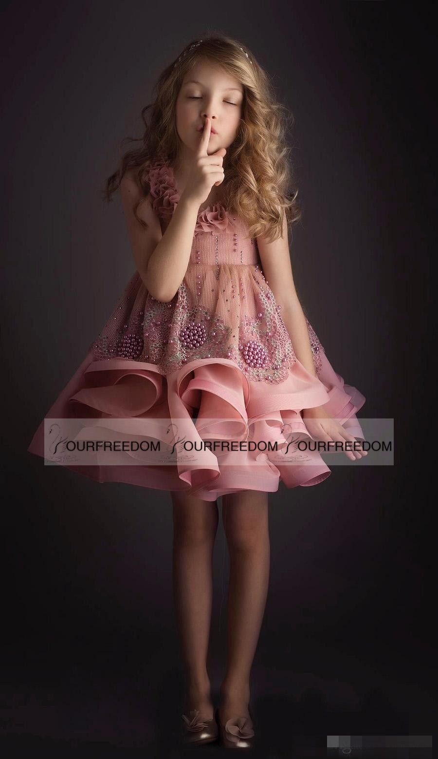 Title: A Comprehensive Collection of Childrens Girl Tie-Neck Dresses Images