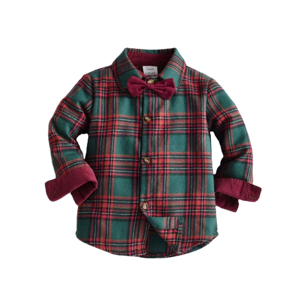 Title: Winter Wonderland: A Collection of Cozy Fall/Winter Dress Shirts for Children with Ties