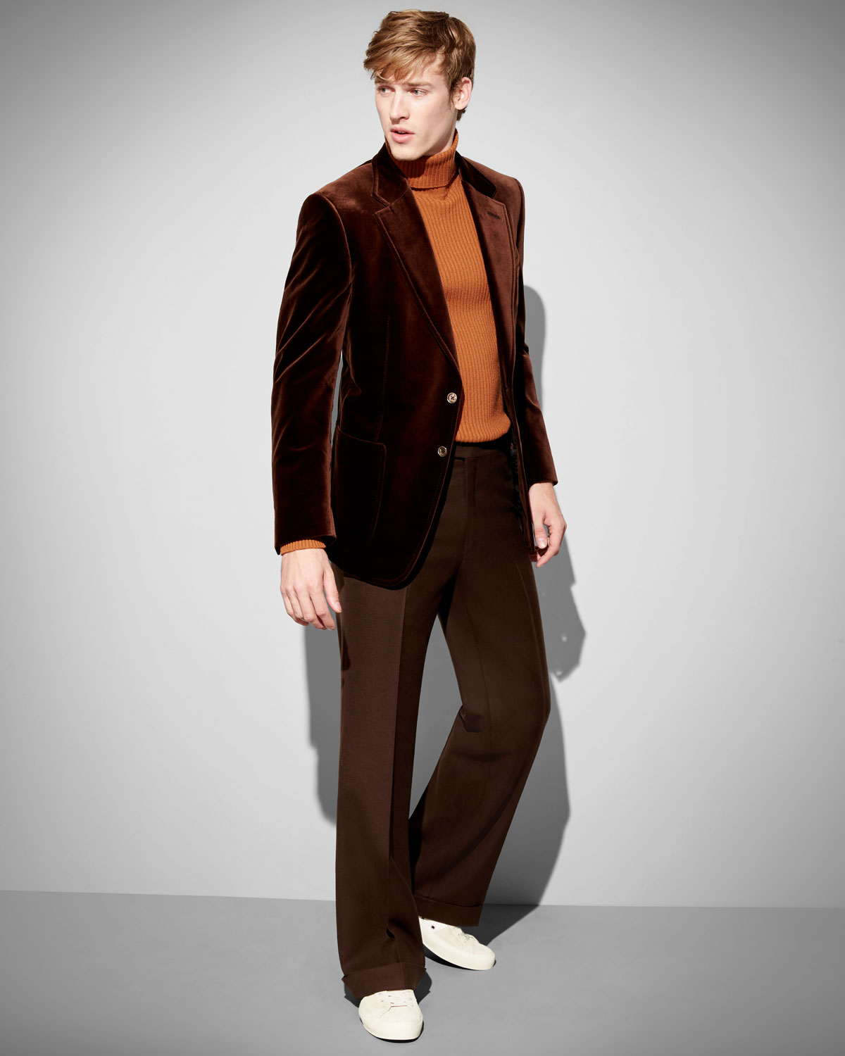 Title: The Allure of Brown-Tied Mens Fashion