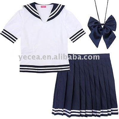 Title: Exploring the Aesthetics of Japanese School Uniforms: A Visual Exploration of Sailor Suit Blouses and Ties