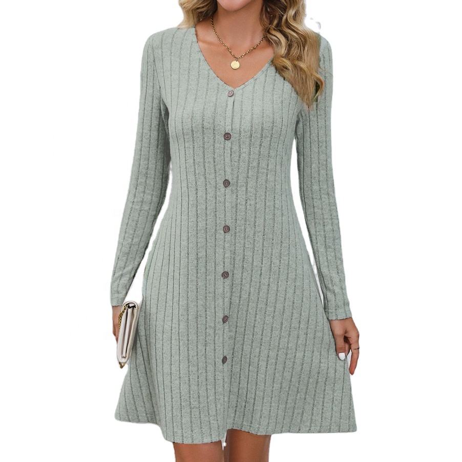 Title: Stylish and Cozy Womens Sweater Dress with Plaited Tie Accessory