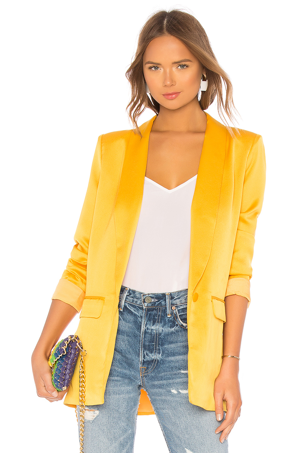 Title: Embrace the Vibrant Energy of Summer with a Colorful and Stylish Womens Blouse in Yellow