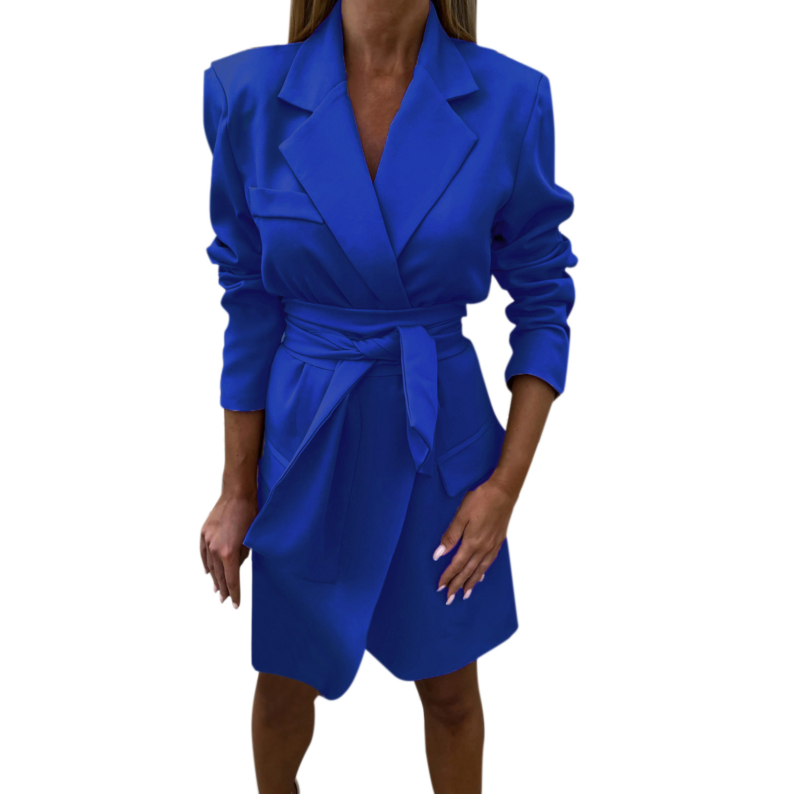 Title: The Unique Fashion of a Lady’s Blue Tie with Zipper