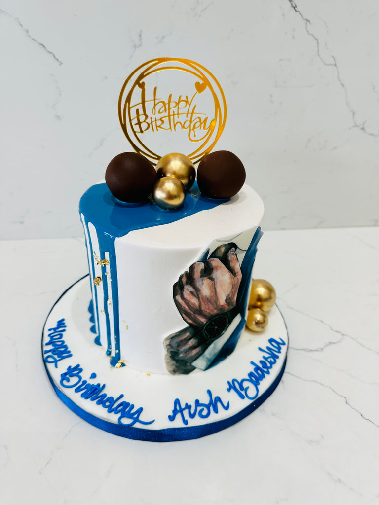 Title: Gentlemen’s Tie-Inspired Cake Design