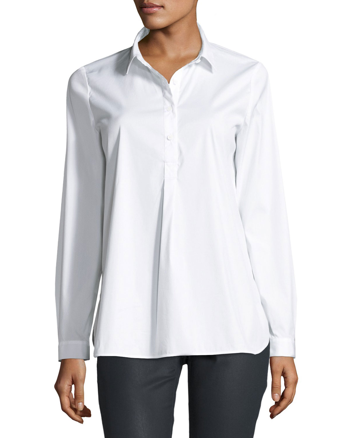 Womens White Shirt with Tie Styles Graphic