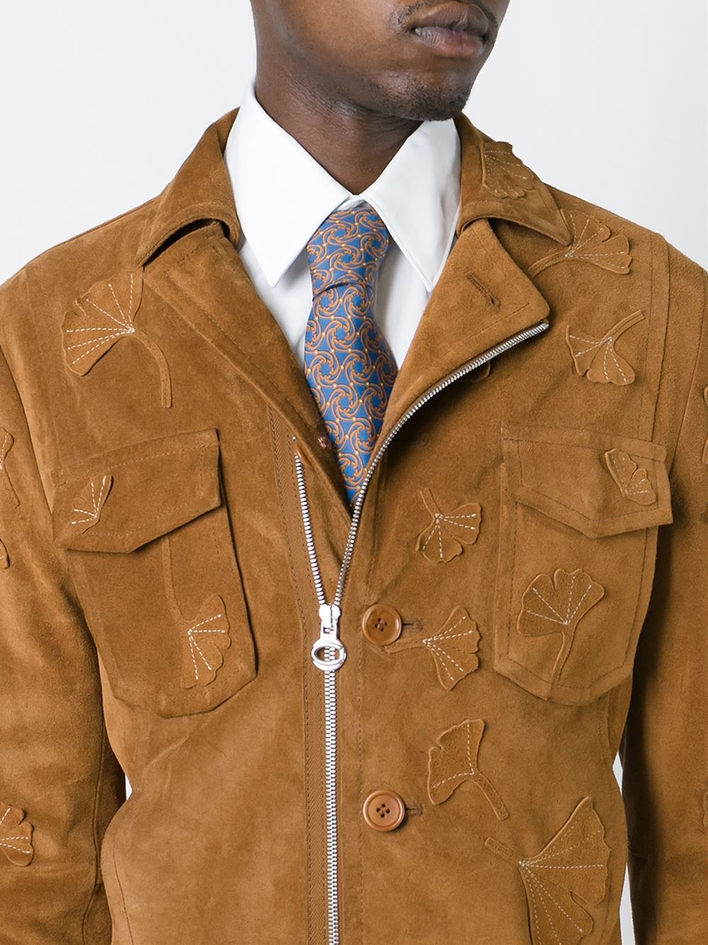 Title: The allure of a brown tie: exploring high-end brands for men