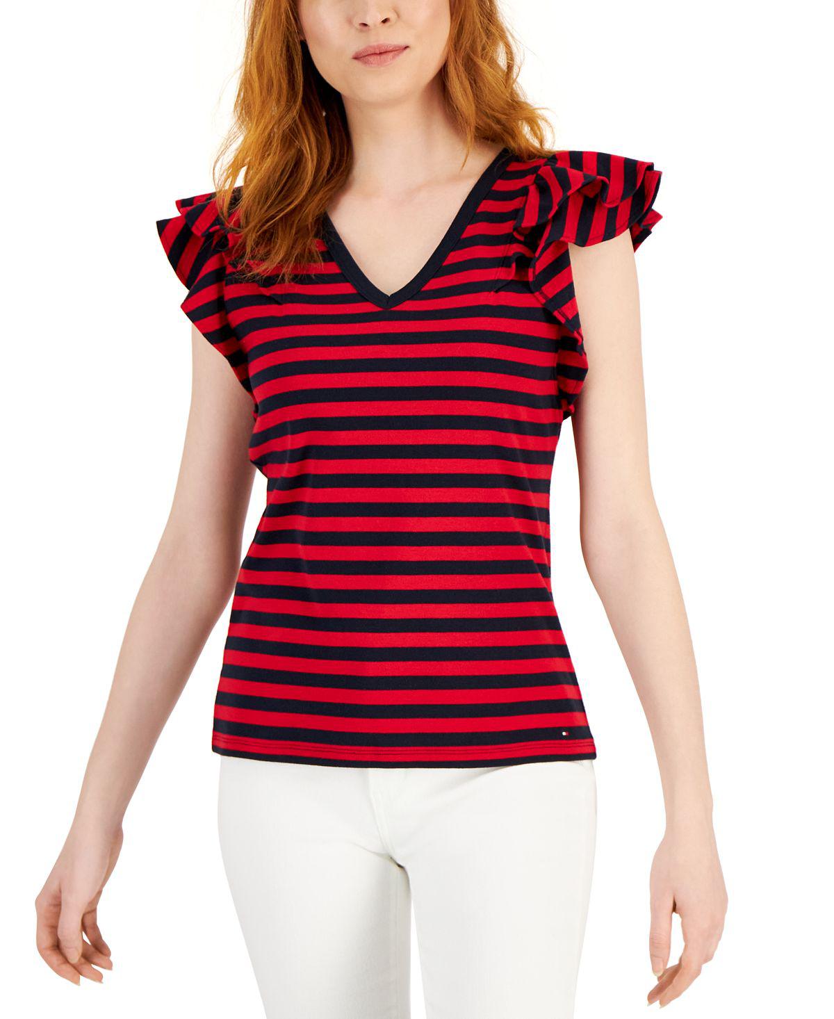 Title: Embracing the Vibrant Allure of Red Striped Tie Brand Womens Clothing