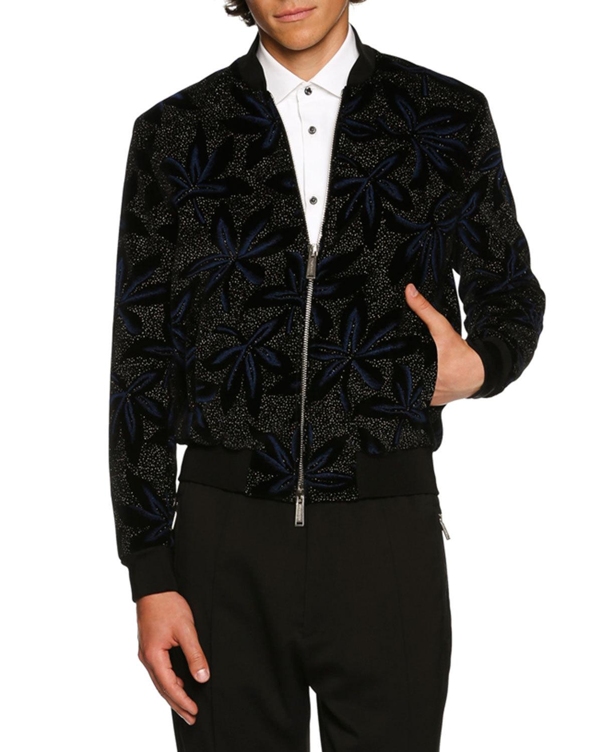 Title: Mens Dark Flower Jacket No-Tie Style