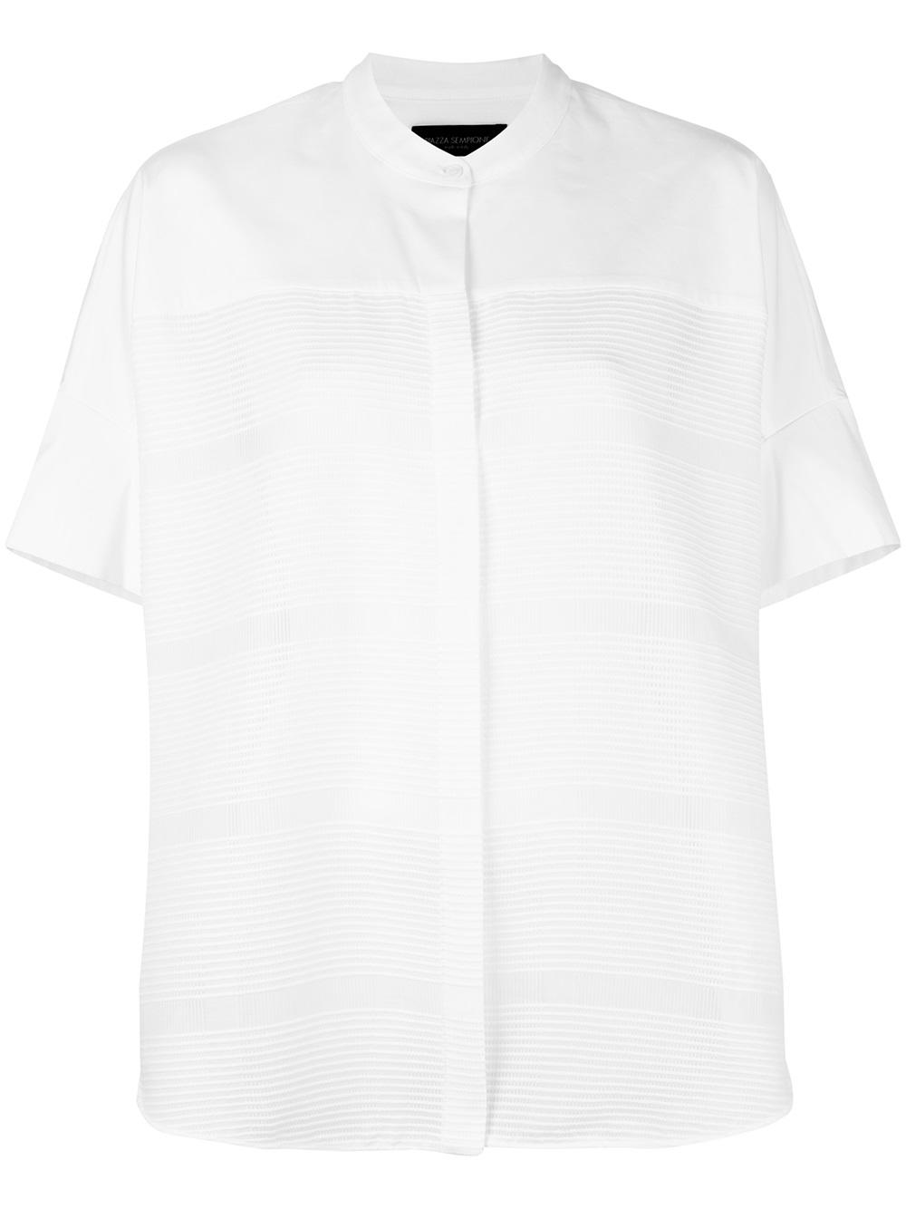 The brand of white shirt, short-sleeved with tie