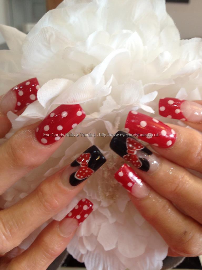 Micky Mouse Tie Nails Art Style Pictures