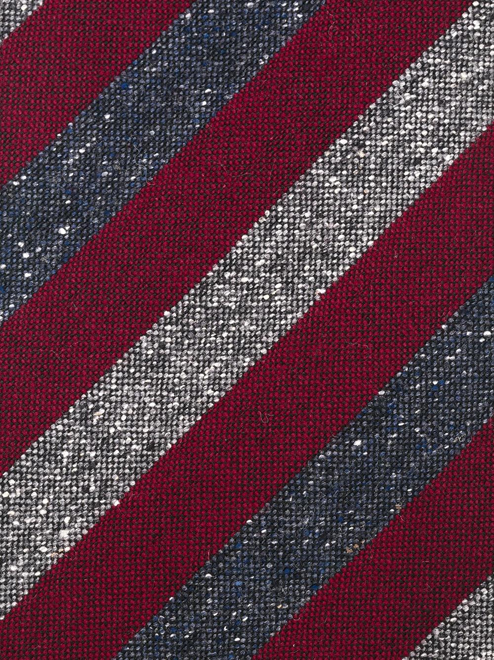 The Unique Charm of Black and Red Stripes on a Tie