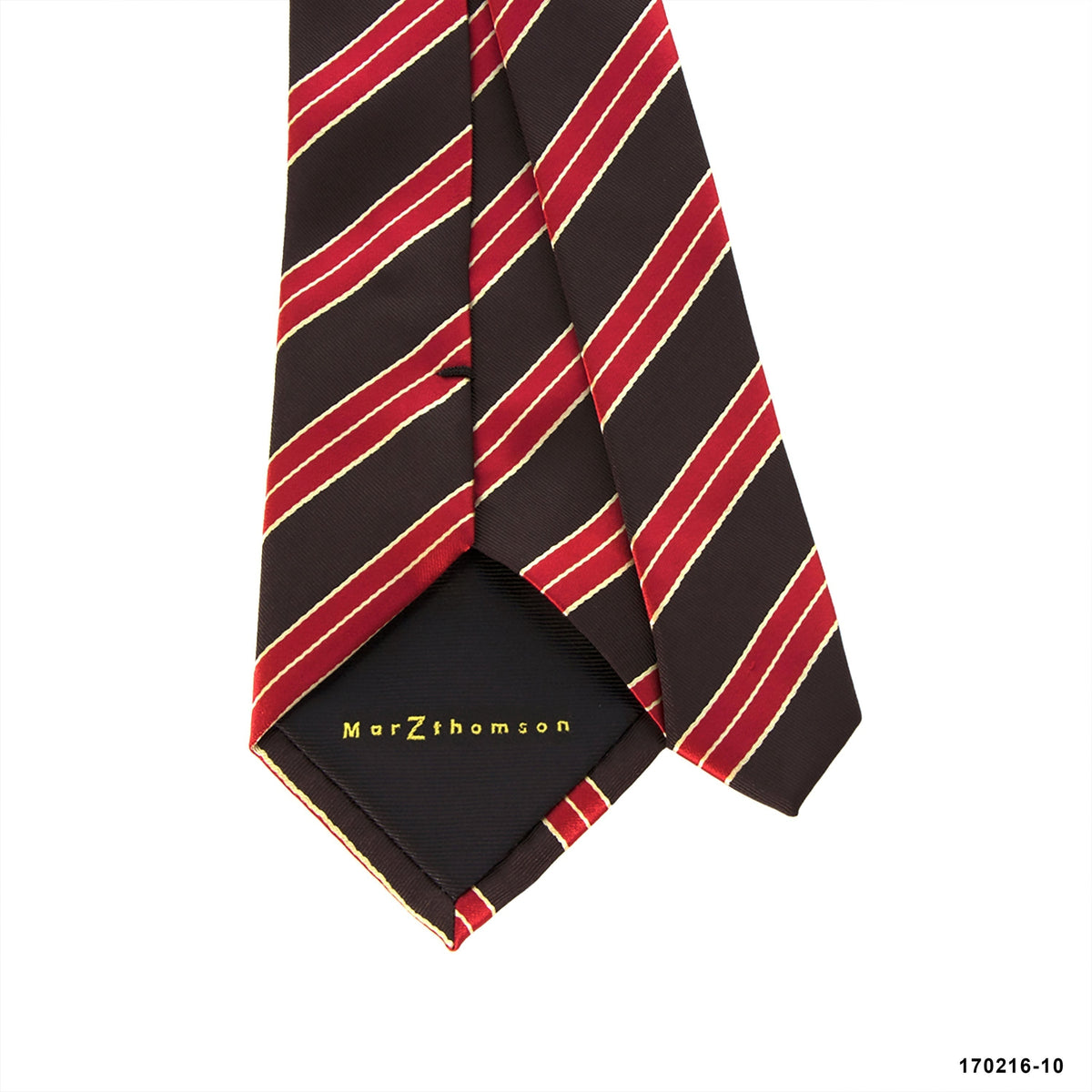 The Unique Charm of Black and Red Stripes on a Tie