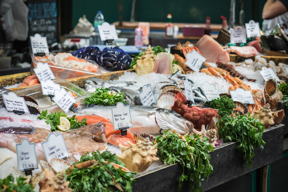 Title: The Tie of the Seafood Market