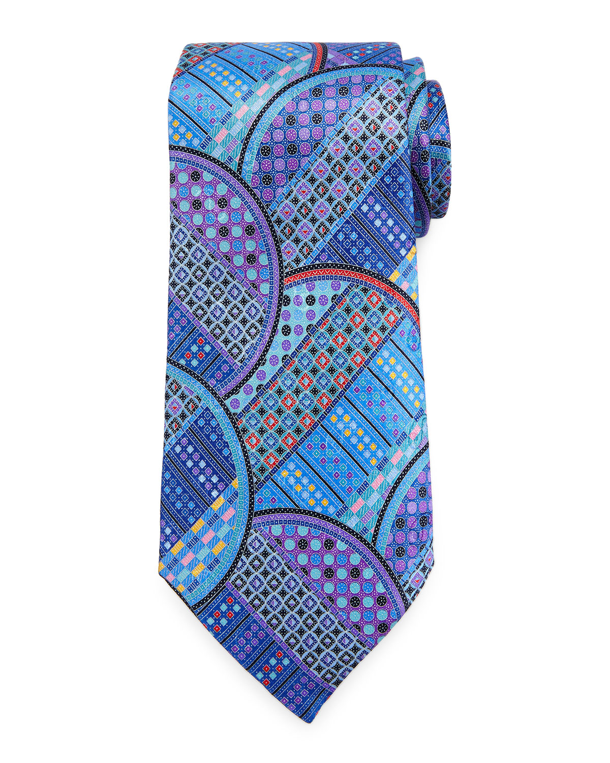 Title: The Enchanting allure of a Blue Striped Tie